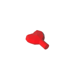 GOBRICKS GDS-2017 Rock 1 x 1 Jewel Heart Shaped - YWOBB