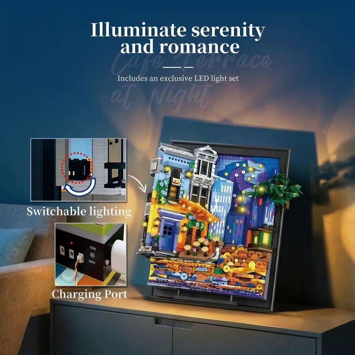 Reobrix 66702 Van Gogh Night Coffee Shop - YWOBB