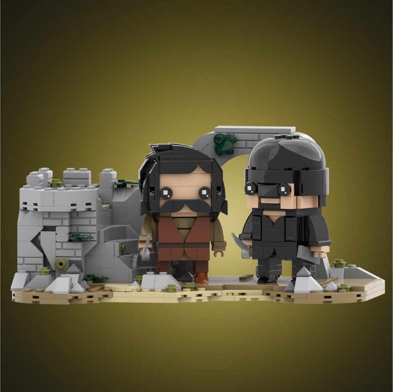 GOBRICKS MOC S0147 The Princess Bride Westley fights Inigo - YWOBB