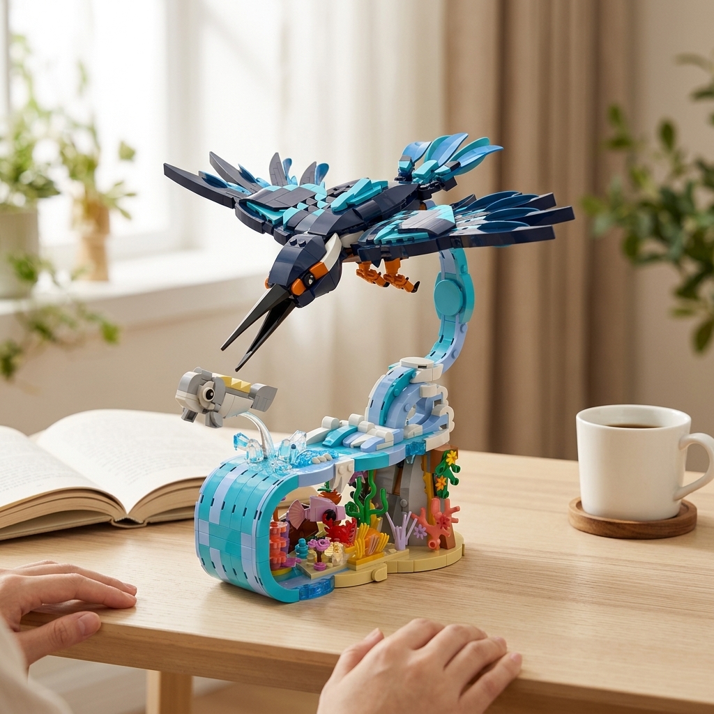 GOBRICKS MOC S1055 Kingfisher - YWOBB