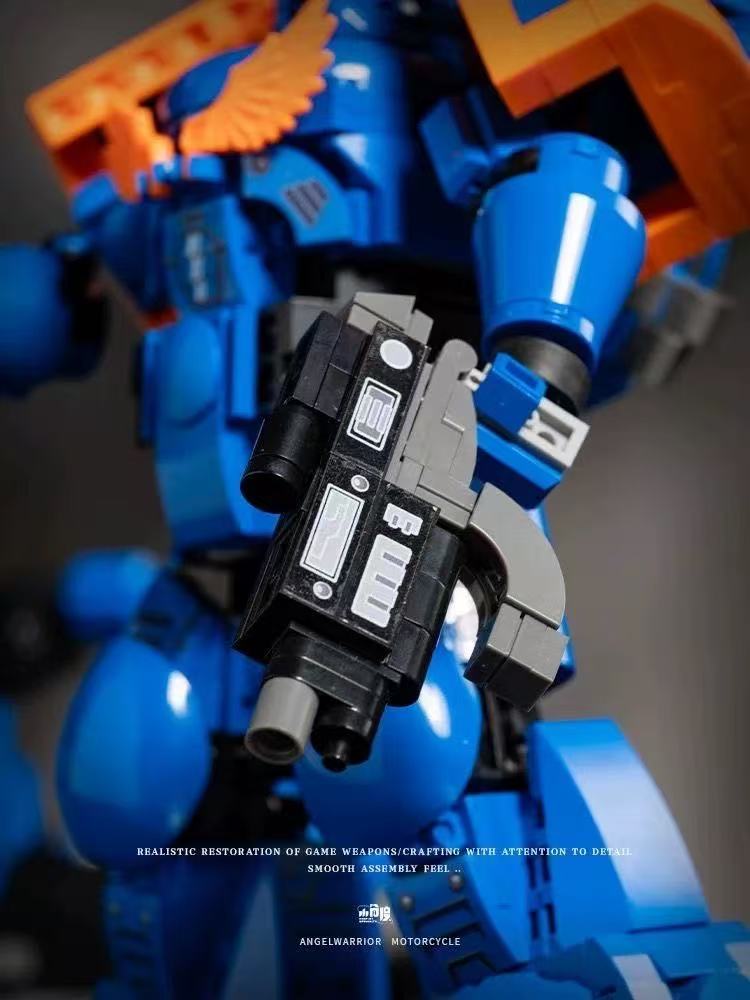 Small Angle JD124 Warhammer 40K UItramarines and Bike - YWOBB