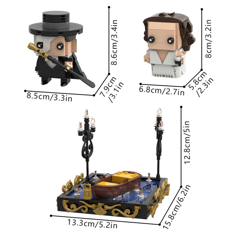 GOBRICKS MOC S1098 The Phantom of the Opera - YWOBB