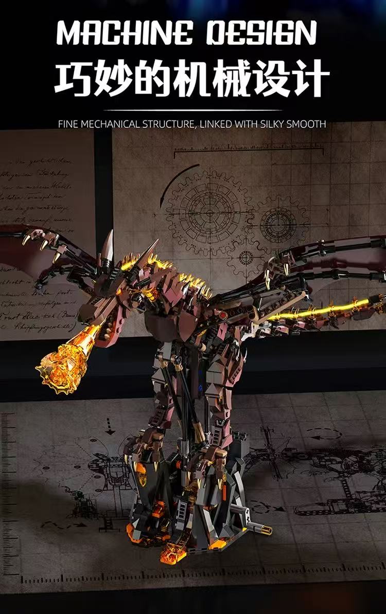 MJ 13102 Mechanical Fire Breathing Dragon - YWOBB