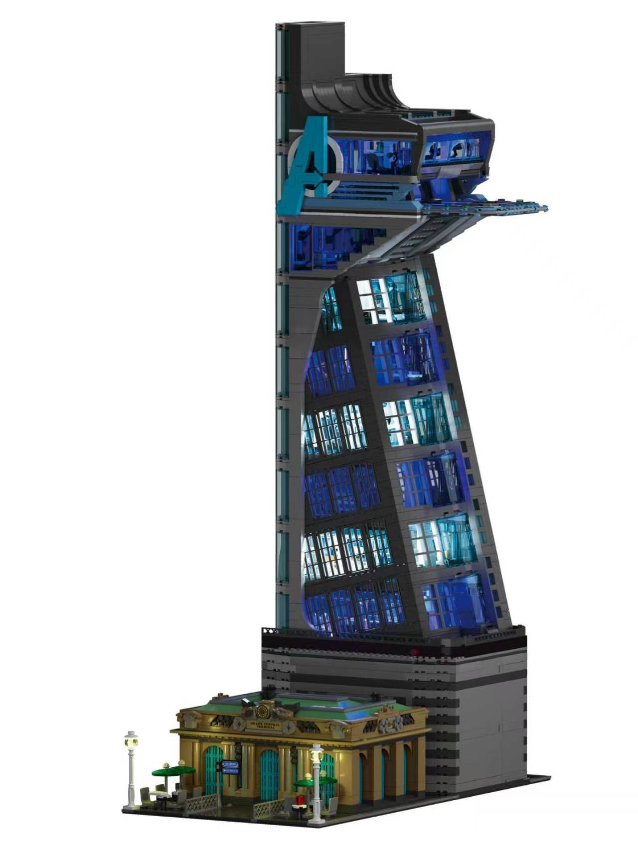 BOGAOBANG 52800 The Avengers HERO TOWER with Lights OVP US Warehouse Version - YWOBB