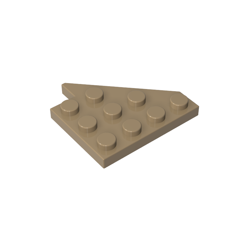 GOBRICKS GDS-M360 Wedge Plate 4 x 4 Wing Left - YWOBB