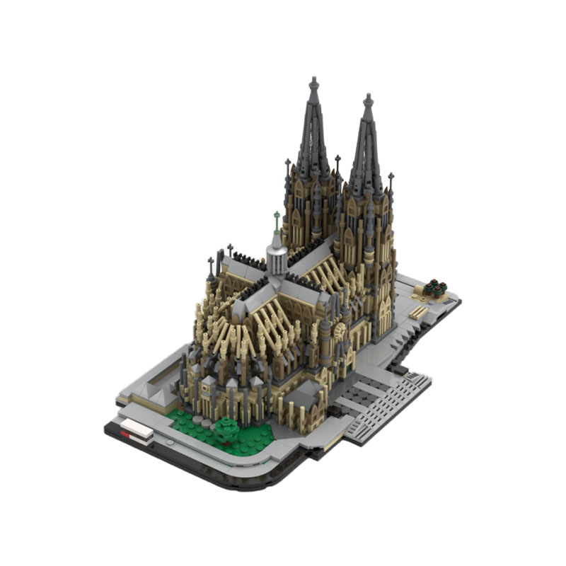 GOBRICKS MOC 252880 Cologne Cathedral - YWOBB
