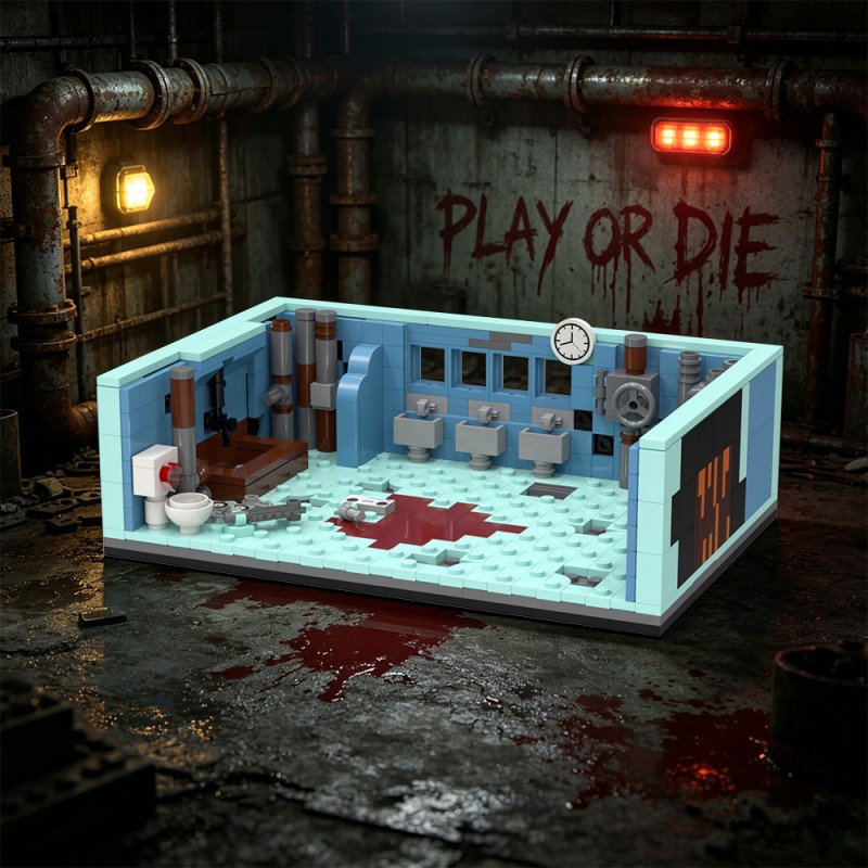 GOBRICKS MOC S1047 Saw Bathroom Scene - YWOBB