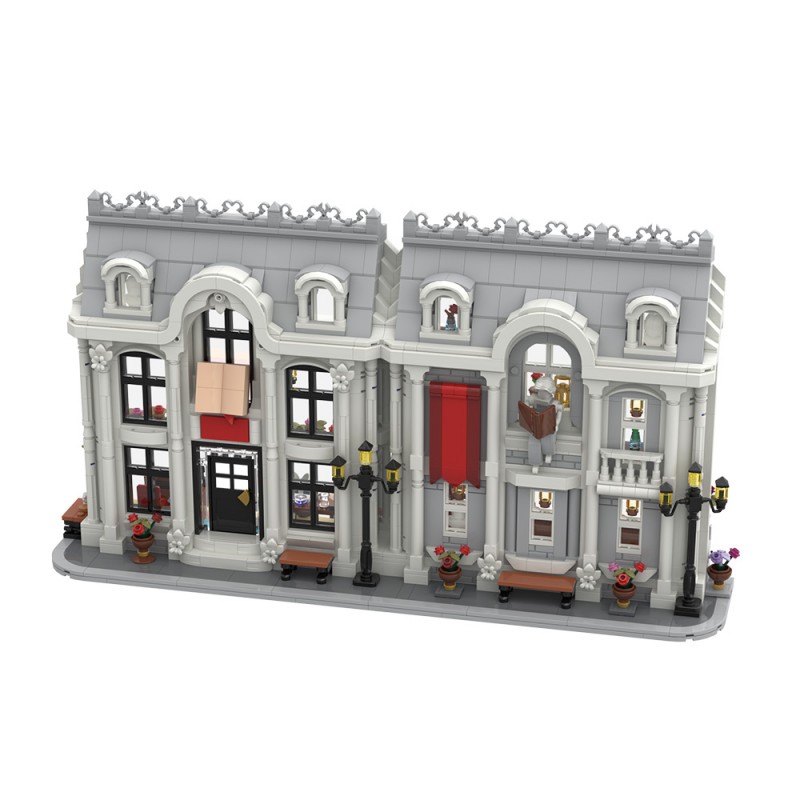 GOBRICKS MOC 256715 White Library ver 1 - YWOBB