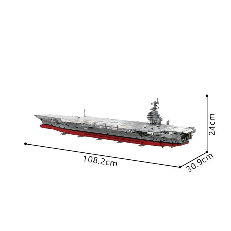 GOBRICKS MOC 241814 USS Enterprise (CVN-80) - YWOBB