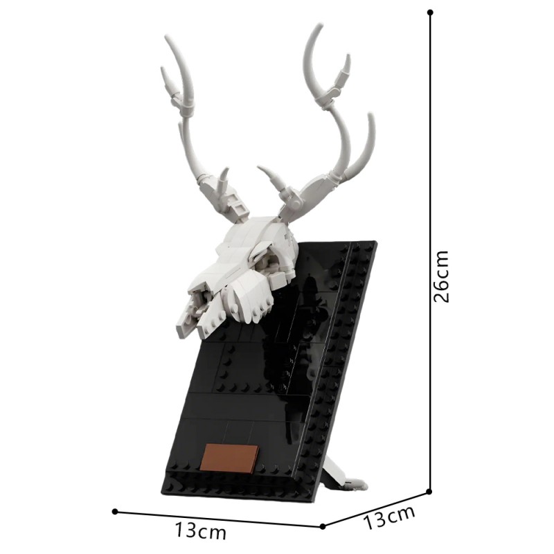 GOBRICKS MOC 53166 Dinosaur Fossils 21320 Alternate Build Deer Skull - YWOBB