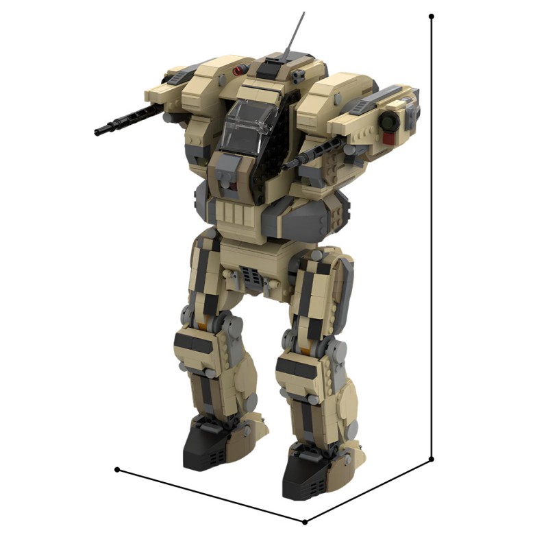 GOBRICKS MOC 210143 Battletech Blackjack - YWOBB