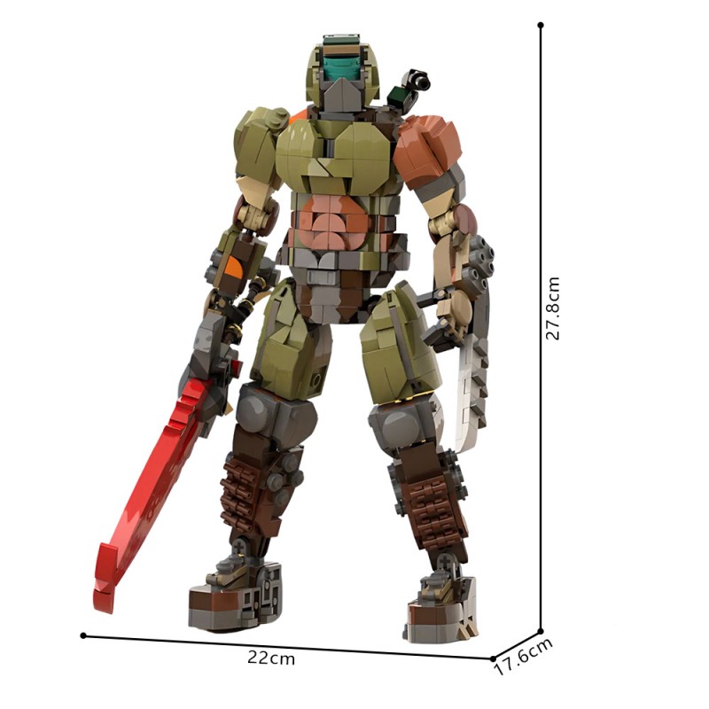 GOBRICKS MOC 234383 Doom Slayer - YWOBB