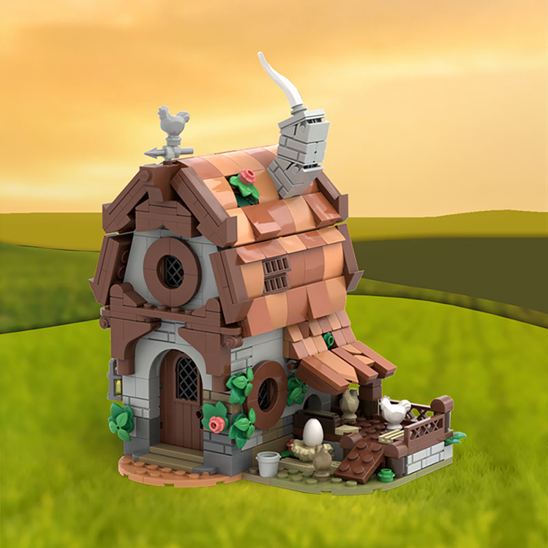 GOBRICKS MOC 252033 Medieval Farmhouse - YWOBB
