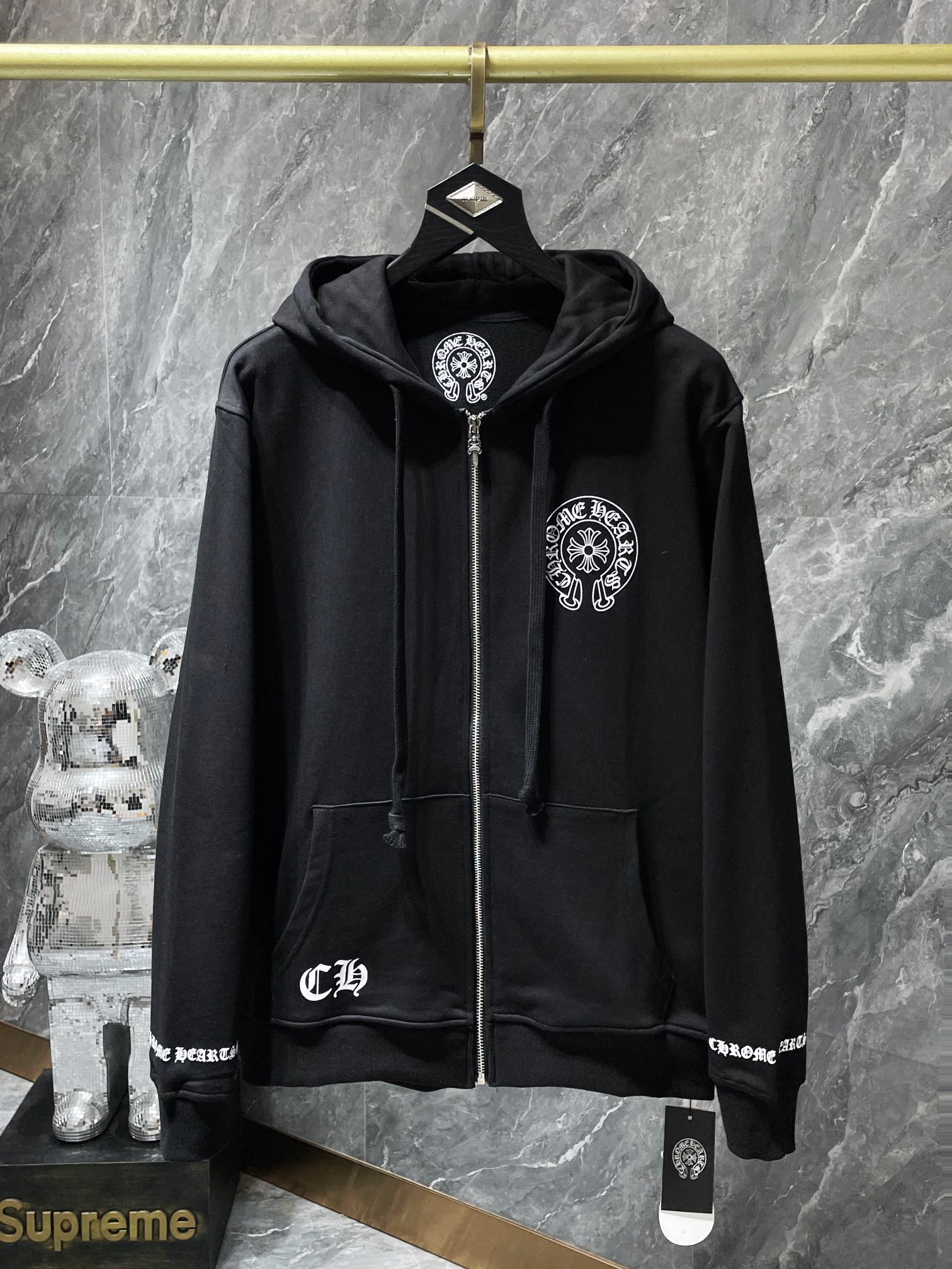 80_Chrome Heart hoodie