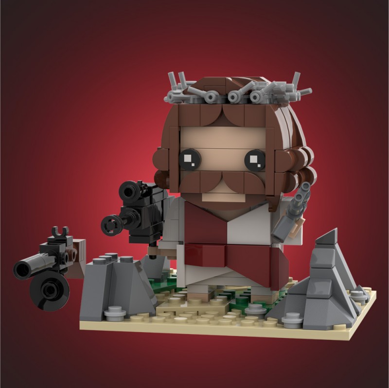 GOBRICKS MOC S0144 religion Jesus with a gun - YWOBB