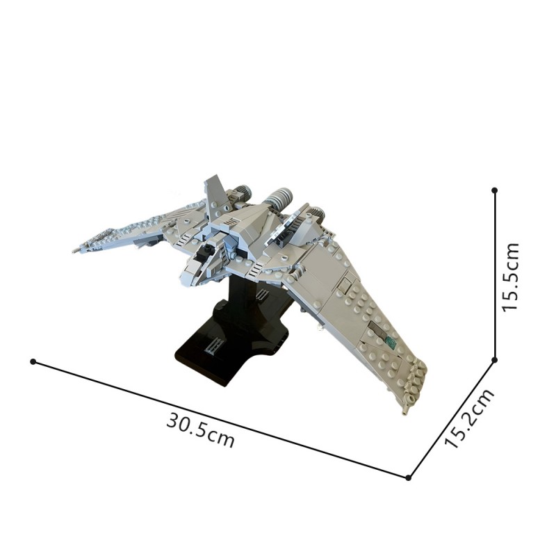 GOBRICKS MOC 245186 Stargate F-302 Midi-Scale - YWOBB