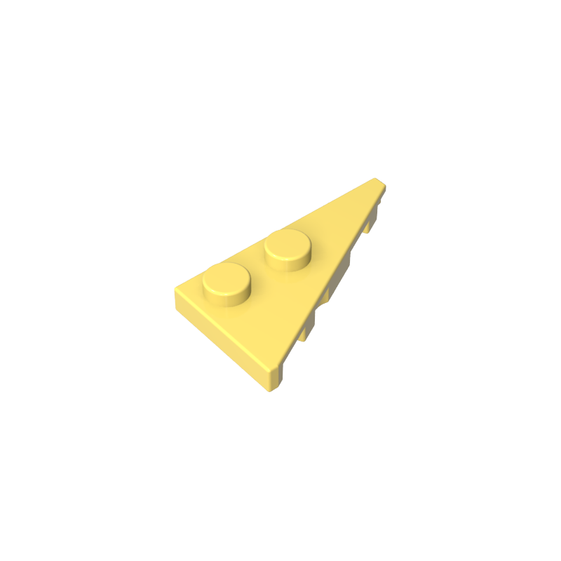 GOBRICKS GDS-90174 Wedge Plate 4 x 2 Right Pointed - YWOBB