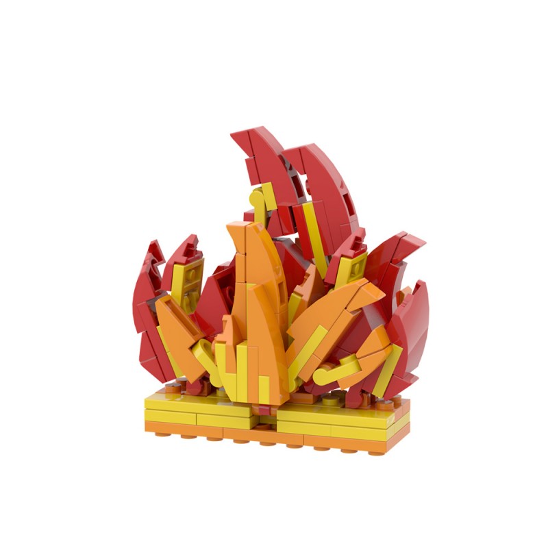 GOBRICKS MOC S1091 Dumpster Fire - YWOBB