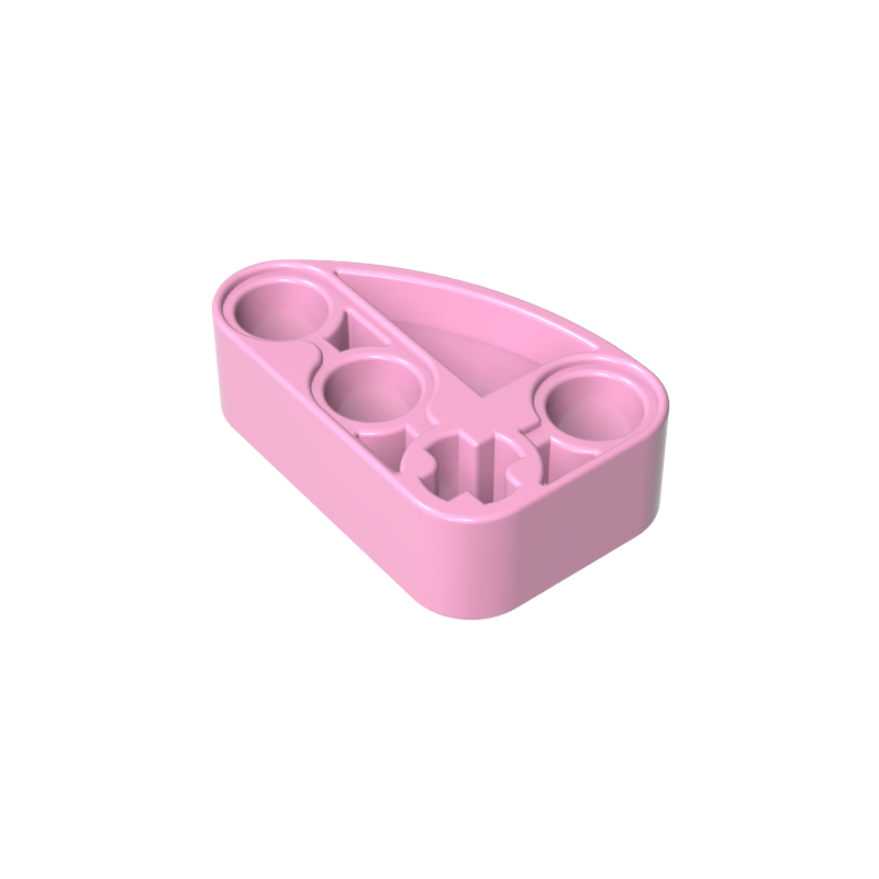 GOBRICKS GDS-2016 Liftarm Modified L-Shape Quarter Ellipse Thick 2 x 3 - YWOBB