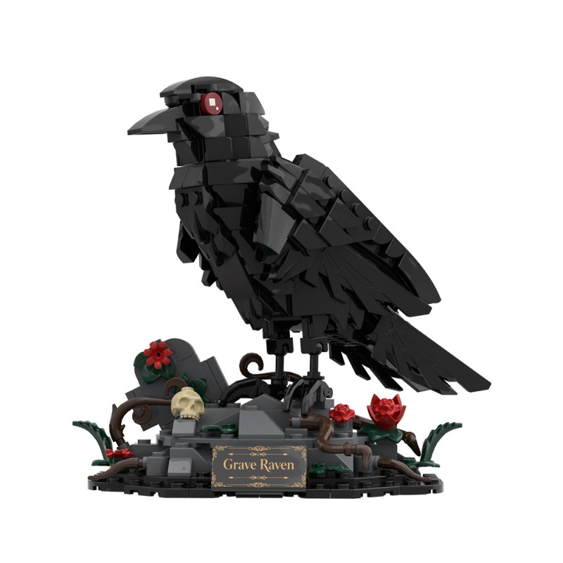 GOBRICKS MOC S1063 Dark Night Raven - YWOBB