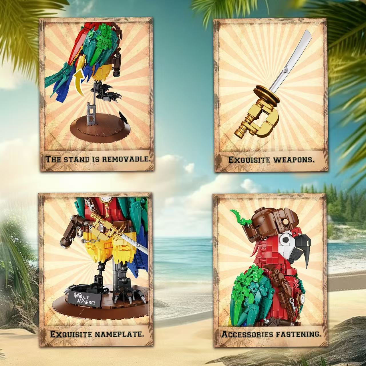 MIYOO 33125 Pirate Parrot - YWOBB