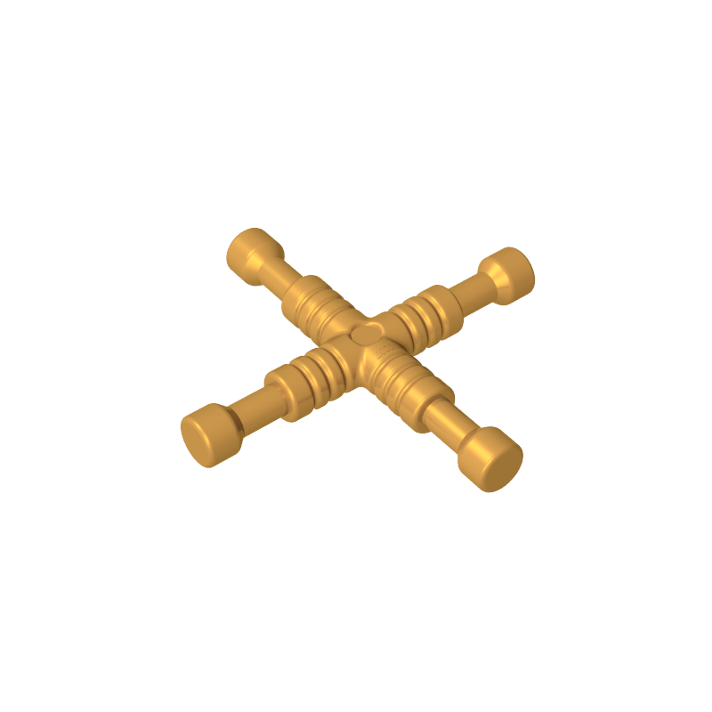 GOBRICKS GDS-90207 Minifigure Utensil Tool 4-Way Lug Wrench - YWOBB
