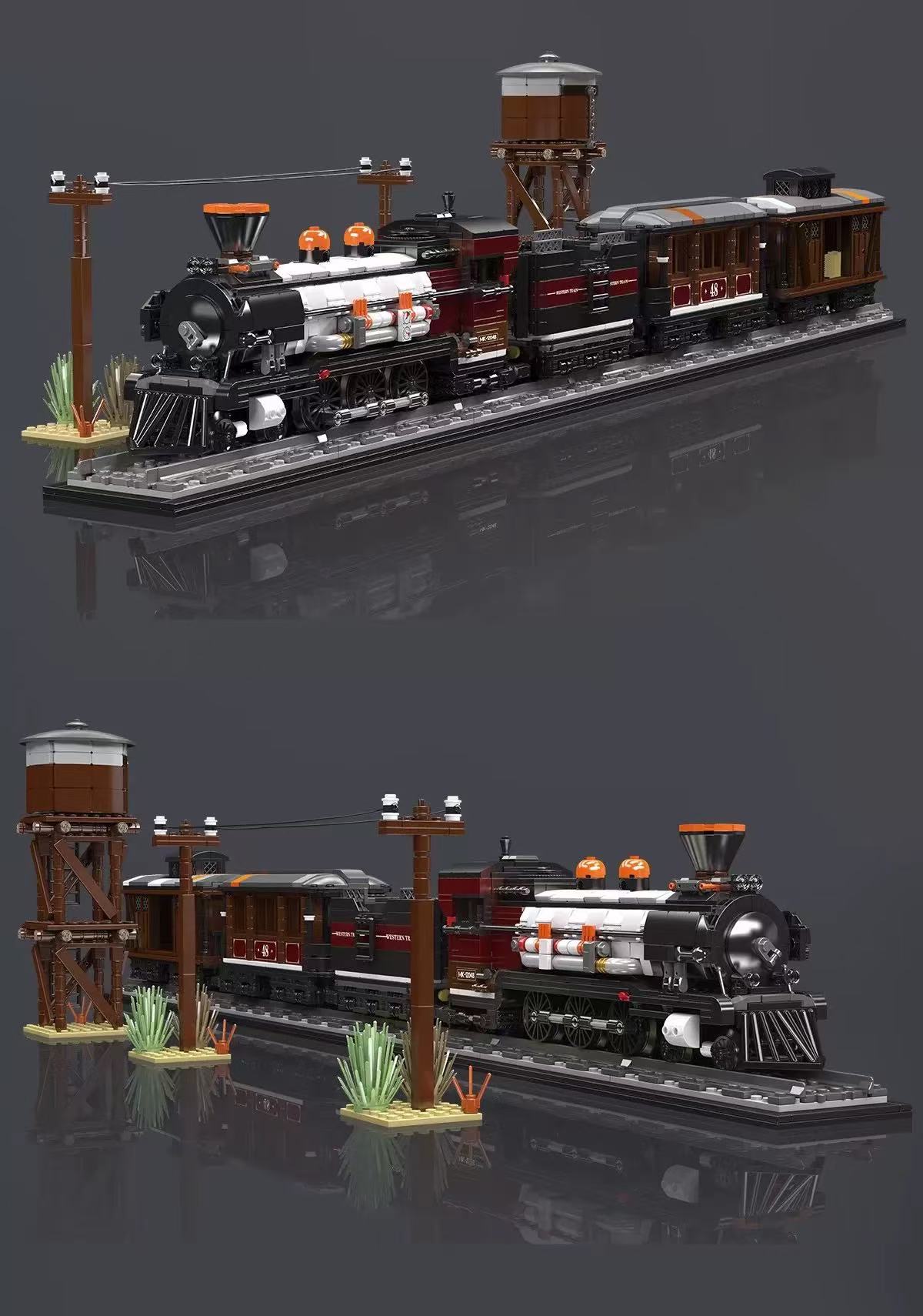 Mould King 12048 Western Train - YWOBB