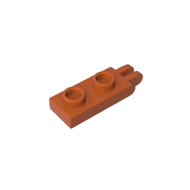GOBRICKS GDS-M174 Hinge Plate 1 x 2 with 2 Fingers on End - YWOBB