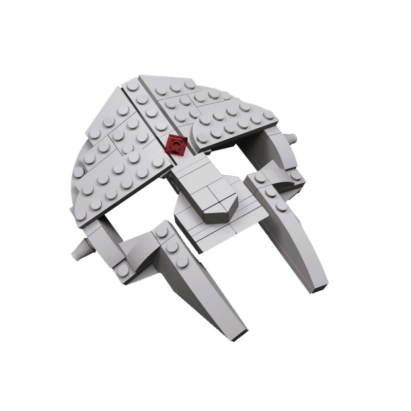 GOBRICKS MOC 255404 MF DOOM MASK - YWOBB