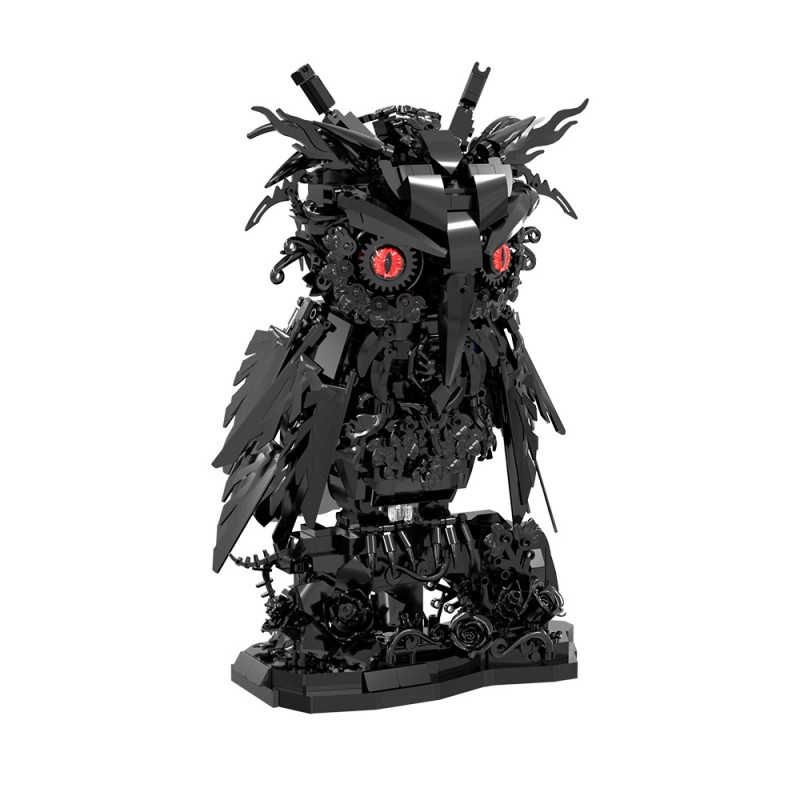 GOBRICKS MOC S0124 Obsidian Rose Vigilant owl - YWOBB