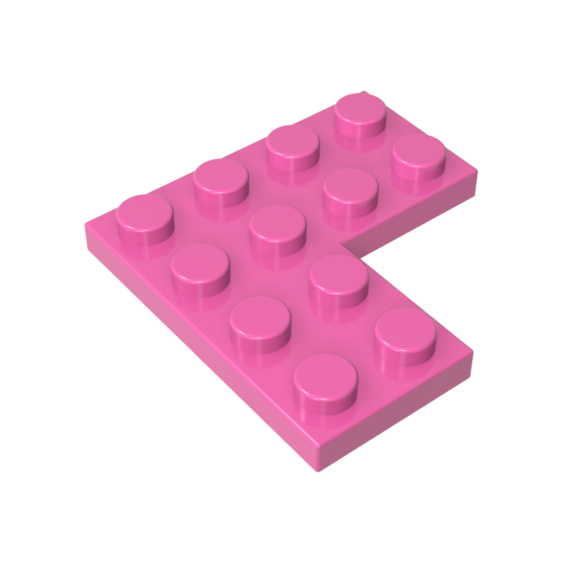 GOBRICKS GDS-696 Plate 4 x 4 Corner - YWOBB