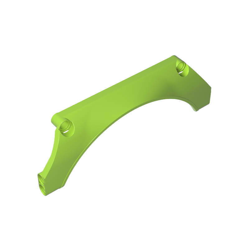 GOBRICKS GDS-1025 Panel Car Mudguard Arched 15 x 2 x 5 Straight Top - YWOBB