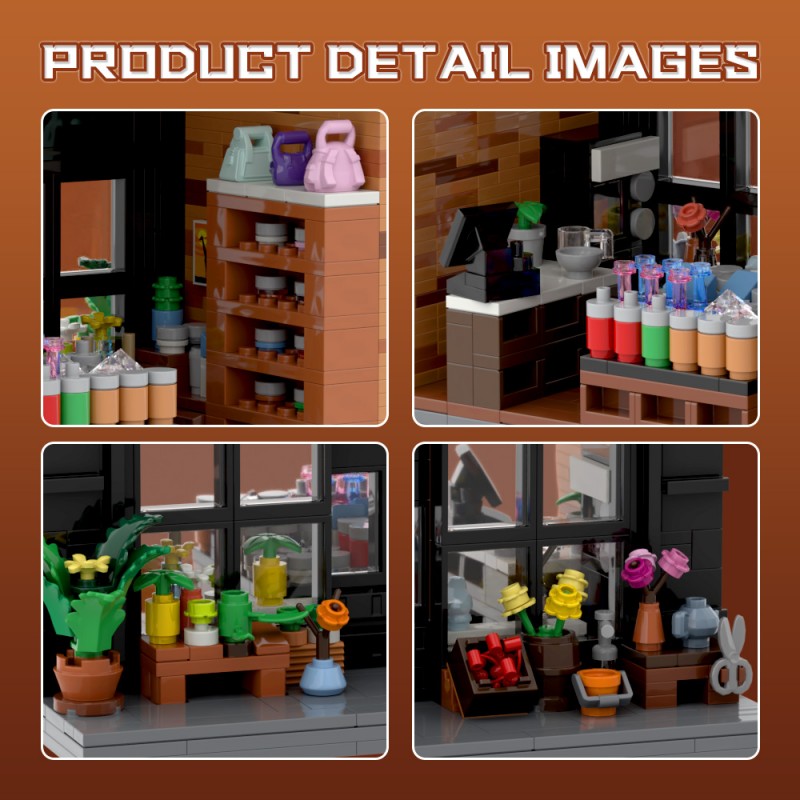 GOBRICKS MOC S1110 Schitt's Creek Rose Apothecary - YWOBB
