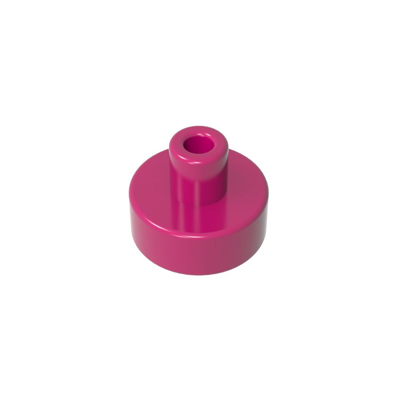 GOBRICKS GDS-1291 Round 1 x 1 with Bar and Pin Holder - YWOBB