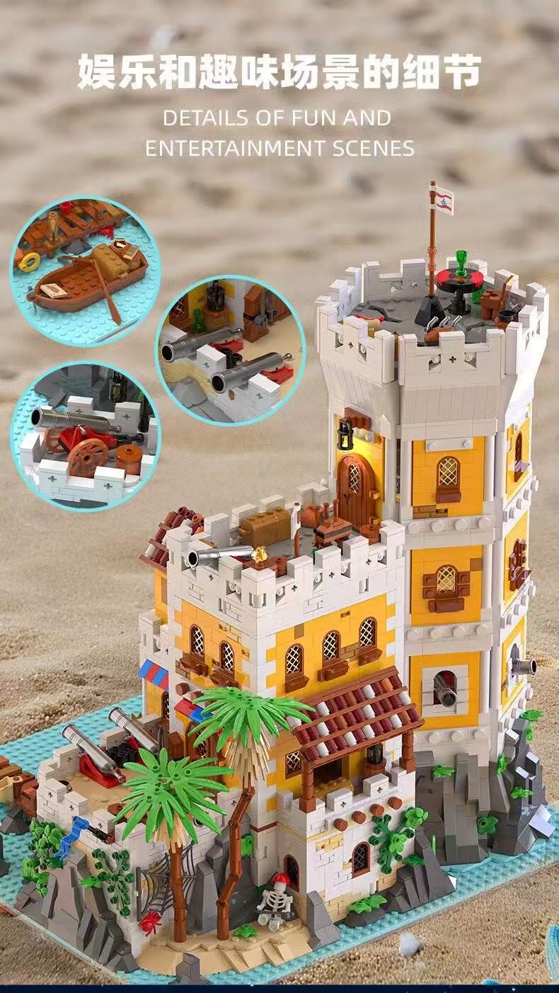 Xbert 66095 Sea Fortress with Lights - YWOBB