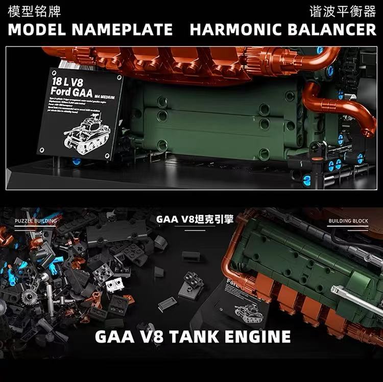 12GO 95010 Sherman GAA V8 TANK ENGINE - YWOBB