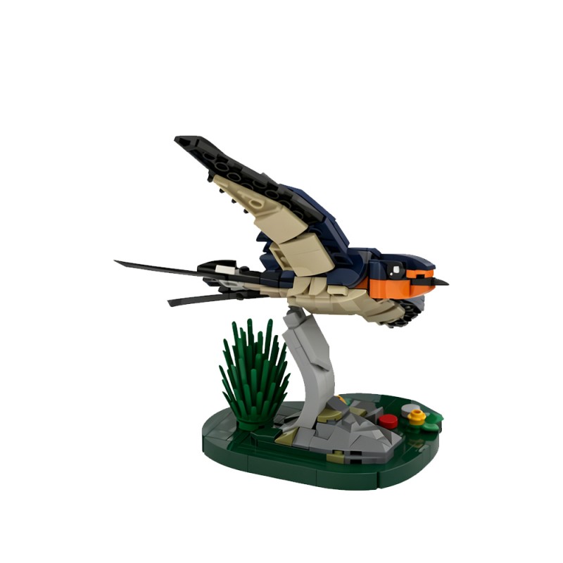 GOBRICKS MOC 256899 Barn Swallow - YWOBB