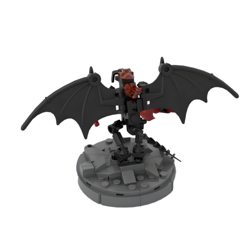 GOBRICKS MOC 243210 Tiny balrog with stand - YWOBB