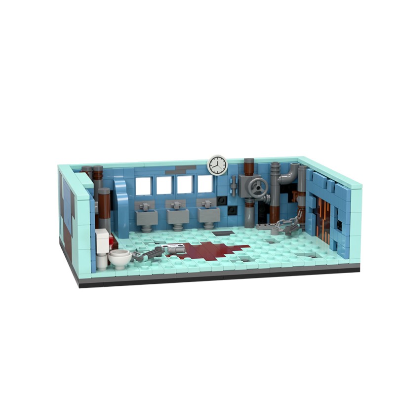 GOBRICKS MOC S1047 Saw Bathroom Scene - YWOBB