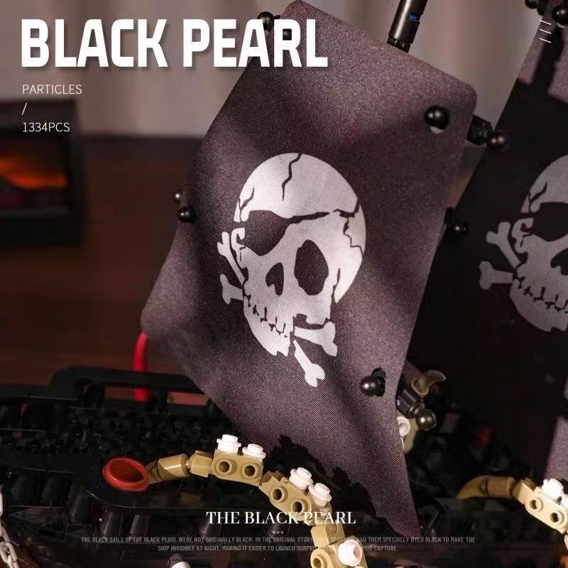 Small Angle JD143 BLACK PEARL Legendary Pirate Ship - YWOBB