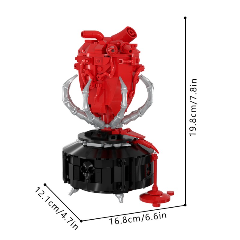 GOBRICKS MOC S1023 Gothic A Beating Heart - YWOBB