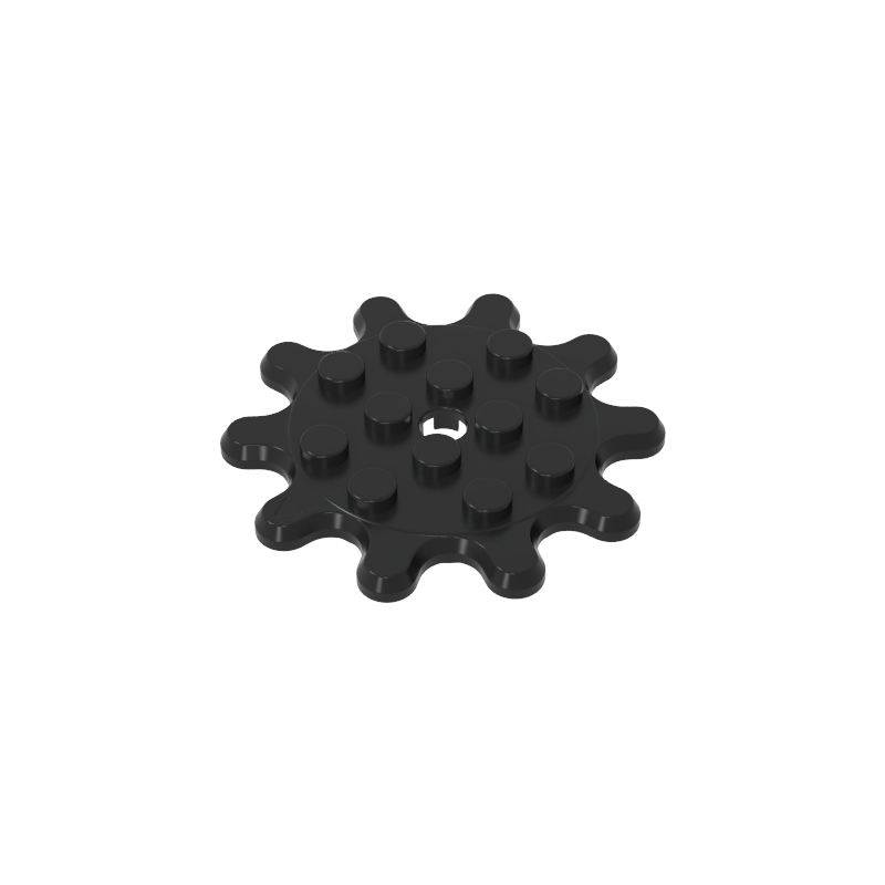 GOBRICKS GDS-90081 Plate Round 4 x 4 Gear 10 Tooth - YWOBB