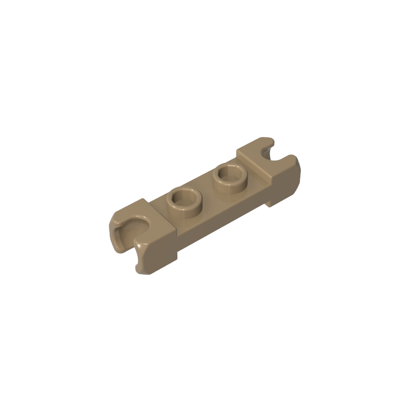GOBRICKS GDS-90267 Plate Modified 1 x 2 with Small Tow Ball Socket on End - YWOBB
