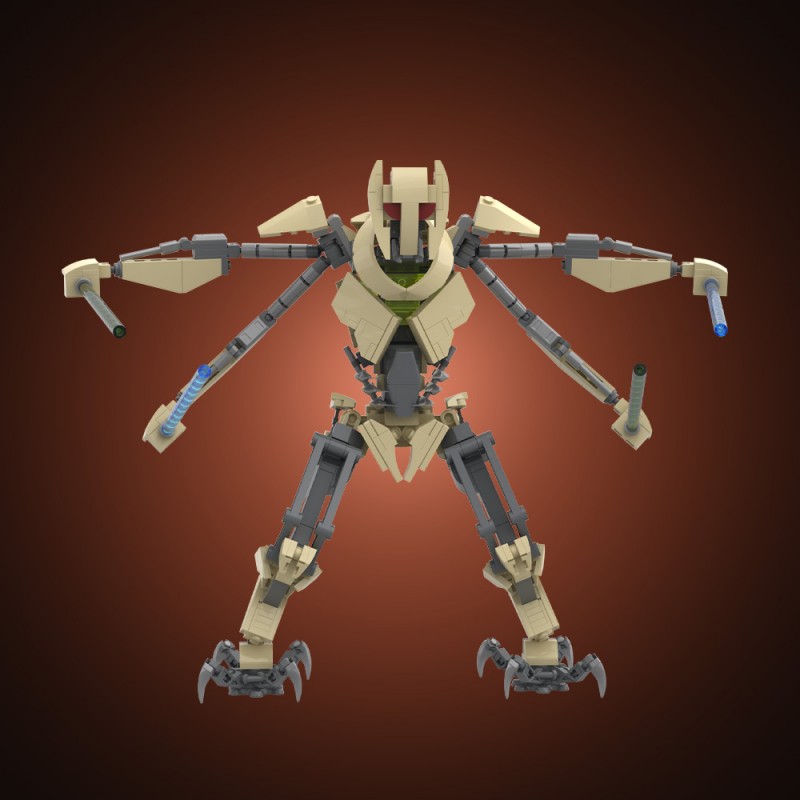 GOBRICKS MOC S1093 Star Plan General Grievous & AAT Tank & B1 Battle Droid 3 in 1 - YWOBB