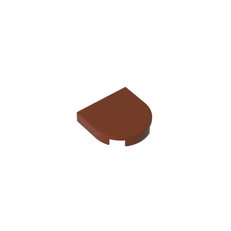 GOBRICKS GDS-90520 Tile Round 2 x 2 Half Circle Extended - YWOBB