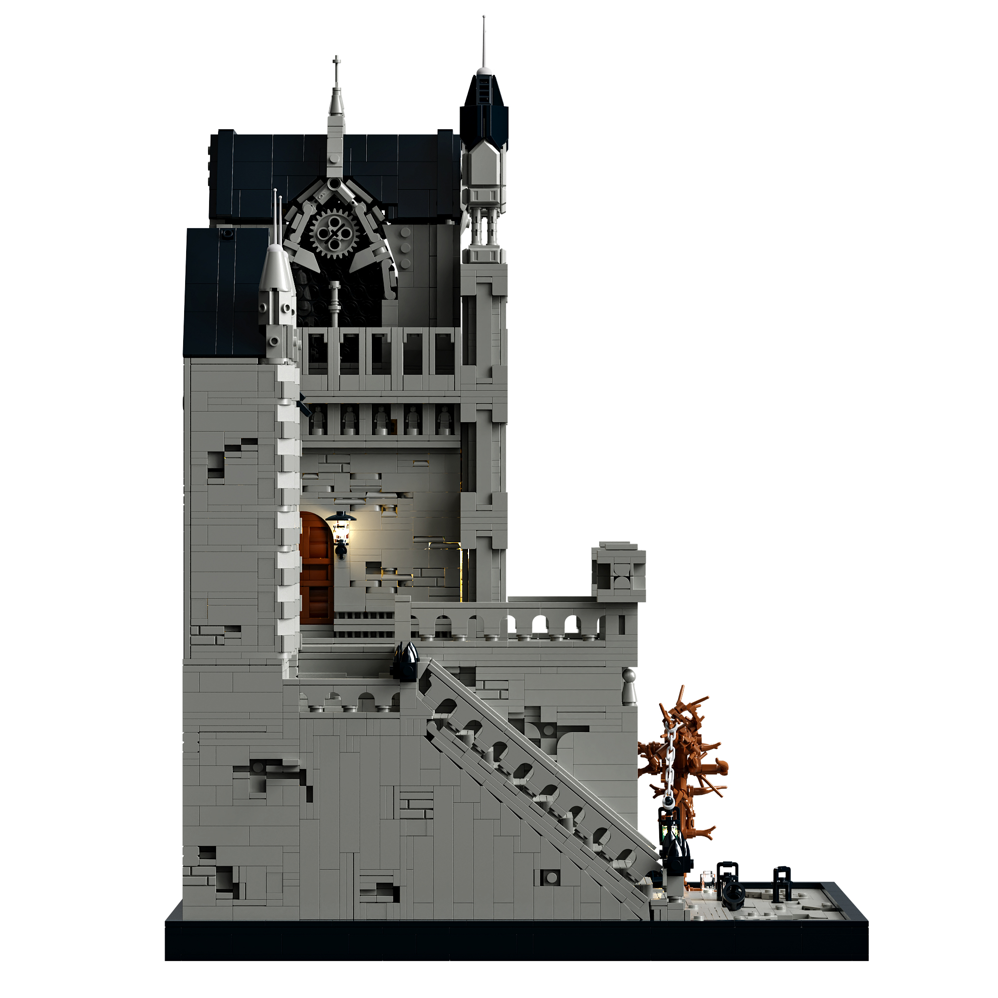 BOGAOBANG B6400 Gothic Architecture with lights OVP US Warehouse Version - YWOBB