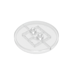 GOBRICKS GDS-90362 Tile Round 4 x 4 with 2 Hollow Studs - YWOBB