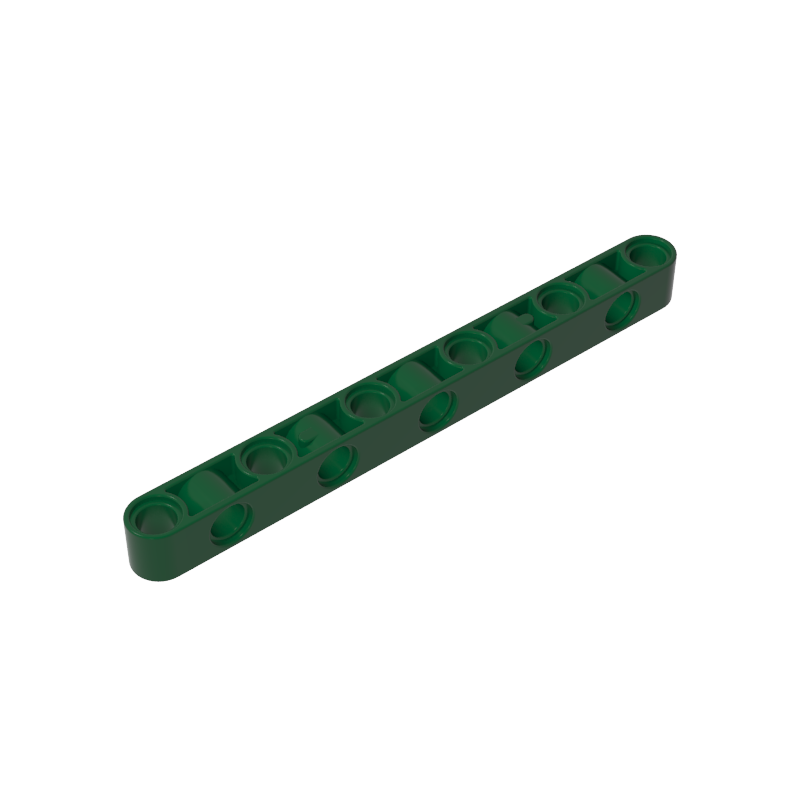 GOBRICKS GDS-1594 Liftarm Modified Perpendicular Holes Thick 1 x 11 - YWOBB
