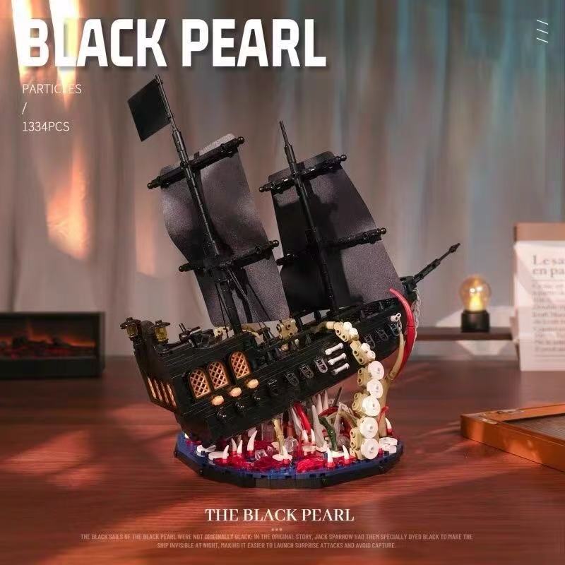 Small Angle JD143 BLACK PEARL Legendary Pirate Ship - YWOBB