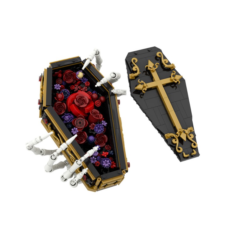 GOBRICKS MOC S1071 Gothic Flowers and Coffins - YWOBB